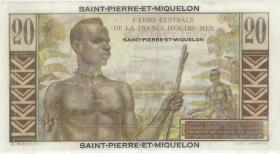 St. Pierre & Miquelon P.24 20 Francs o.D. (3+) 