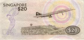 Singapur / Singapore P.12 20 Dollars (1979) (3+) 