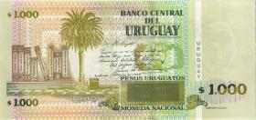 Uruguay P.091c 1000 Pesos 2011 (1) 