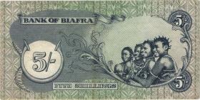 Biafra P.03a 5 Shillings (1968-69) (2) 