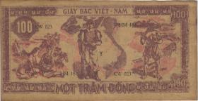 Vietnam / Viet Nam P.028a 100 Dong (1948) (1-) 