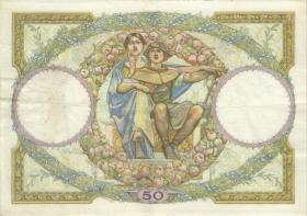 Frankreich / France P.080b 50 Francs 10.8.1933 (3+) 