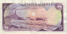 Jersey P.16 5 Pound (1989) (3+) 