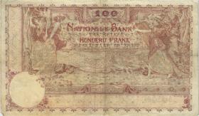 Belgien / Belgium P.078 100 Francs 26.1.1920 (3+) 