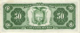 Ecuador P.111 50 Sucres 1973 (1/1-) 