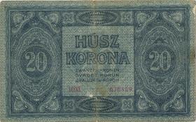 Ungarn / Hungary P.038 20 Kronen 15.7.1919 (3) 