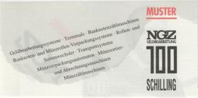 Österreich / Austria 100 Schilling Testnote NGZ (1) 