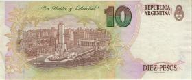 Argentinien / Argentina P.342b 10 Pesos (1992-97) (2) 