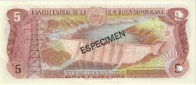 Dom. Republik/Dominican Republic P.118cs 5 Peso Oro 1984 (1) 