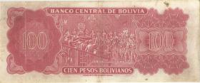 Bolivien / Bolivia P.164b 100 Pesos Bolivianos 1983 (3) 
