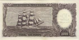 Argentinien / Argentina P.284 10 Pesos auf 1000 Pesos (1969-71) (2) 
