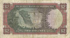 Rhodesien / Rhodesia P.31d 2 Dollars 10.11.1970 (3-) 