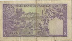 Pakistan P.15 5 Rupien (1966) (3) 