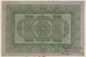 Österreich Donaustaat / Austria P.S155 1000 Kronen (1923-37) (3+) Lotterie Aufdruck 10.000 Kronen 12. Ziehung 