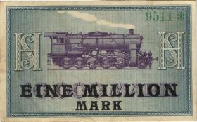 Notgeld Henschel & Sohn 1.000.000 auf 10.000 Mark 1923 (3/2) 