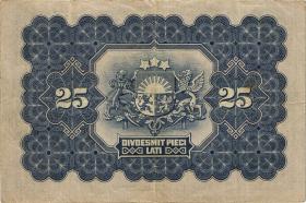 Lettland / Latvia P.18 25 Rubel 1928 A (3) 