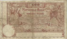 Belgien / Belgium P.071 100 Francs 27.5.1914 (3-) 