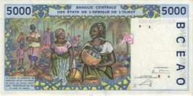 West-Afr.Staaten/West African States P.713K 5000 Francs 1995-2002 (4) 