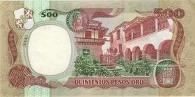 Kolumbien / Colombia P.423c 500 Pesos Oro 12.10.1985 (1) 