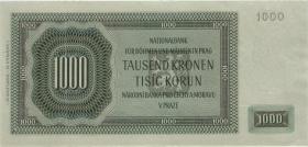 R.566d: Böhmen & Mähren 1000 Kronen 1942 (1) II.Auflage 