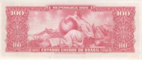 Brasilien / Brazil P.162 100 Cruzeiros (1960) (3) 