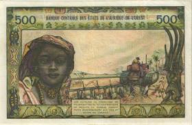 West-Afr.Staaten/West African States P.702Ke 500 Francs 2.3.1965 (3) 