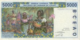 West-Afr.Staaten/West African States P.713Kl 5000 Francs 2002 (2) 
