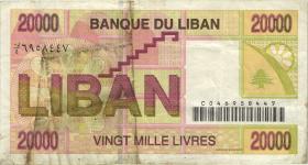 Libanon / Lebanon P.81 20.000 Livres 2001 (3) 