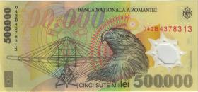Rumänien / Romania P.115b 500.000 Lei 2004 Polymer (2) 