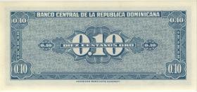 Dom. Republik/Dominican Republic P.085a 10 Centavos Oro (1961) (1) 