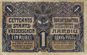 Lettland / Latvia P.01 1 Rubel 1919 (3) 