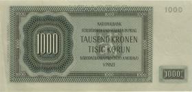 R.566d: Böhmen & Mähren 1000 Kronen 1942  Ka (1/1-) II.Auflage 