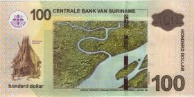 Surinam / Suriname P.166a 100 Dollars 2010 (1) 