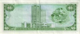 Trinidad & Tobago P.37a 5 Dollars (1985) (3+) 