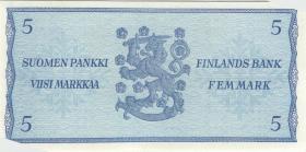 Finnland / Finland P.103r 5 Markkaa 1963 Litt. A * (1) 