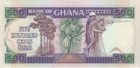 Ghana P.28c 500 Cedis 1991 (1) 