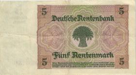 R.164F: 5 Rentenmark 1926 braune KN (3) 