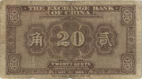 China P.S0310c 20 Cents 1928 T (4) 