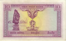 Franz. Indochina / French Indochina P.107 10 Piaster = 10 Dong (1953) Vietnam (1/1-) 