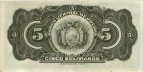 Bolivien / Bolivia P.120 5 Bolivianos 1928 (2) 