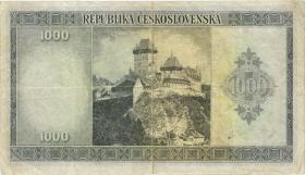 Tschechoslowakei / Czechoslovakia P.65a 1000 Kronen (1945) (3) 