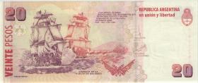 Argentinien / Argentina P.355c 20 Pesos (2013) Serie F (1) 