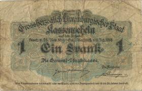 Luxemburg / Luxembourg P.27 1 Franc 1918 (4-) 