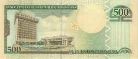 Dom. Republik/Dominican Republic P.179b 500 Pesos Oro 2010 (1) 