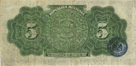 Mexiko / Mexico P.S685 5 Pesos 1915 (3) 