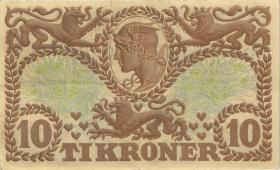 Dänemark / Denmark P.31k 10 Kroner 1942 R (2) 