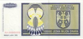 Bosnien & Herzegowina / Bosnia P.142c 1.000.000 Dinara 1993 (1) 