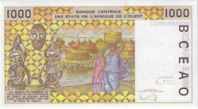 West-Afr.Staaten/West African States P.911Sf 1.000 Francs 2002 (1) 