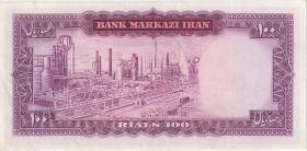 Iran P.086b 100 Rials (1969-71) (3) 