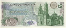 Mexiko / Mexico P.063i 10 Pesos 1977 (1) 